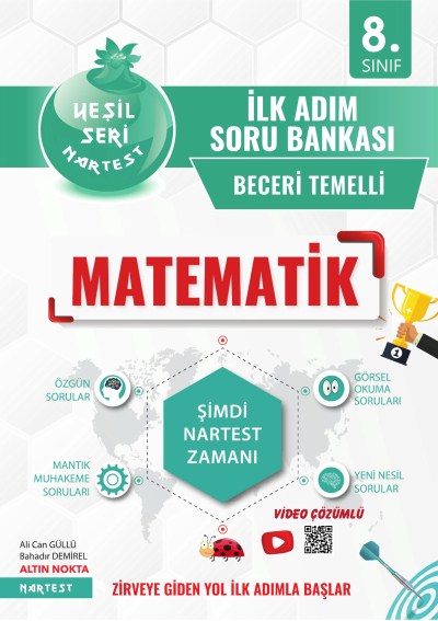8. Sınıf Matematik İlk Adım Soru Bankası Nartest Yayınları Zeta Fotokopi