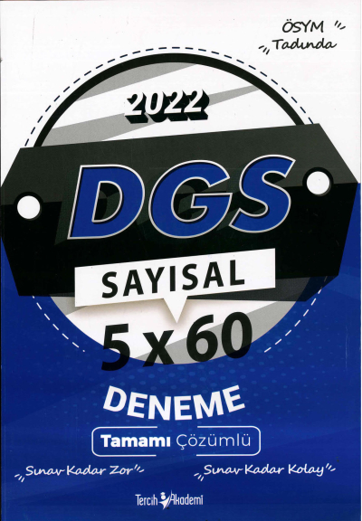 DGS SAYISAL 5x60 DENEME ÇÖZÜMLÜ Zeta Fotokopi