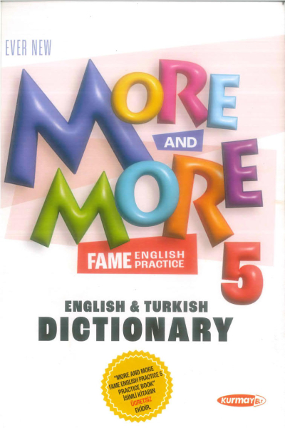 More And More 5 English Turkish Dictionary Zeta Fotokopi