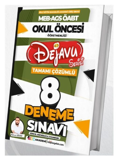 2025 MEB-AGS ÖABT Okul Öncesi Öğretmenliği Dejavu 8 Deneme Çözümlü TKM Akademi Zeta Fotokopi