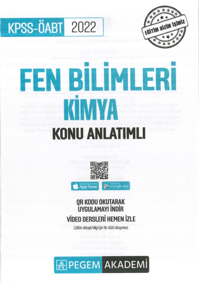 FEN BİLİMLERİ KONU ANLATIMI KİMYA Zeta Fotokopi