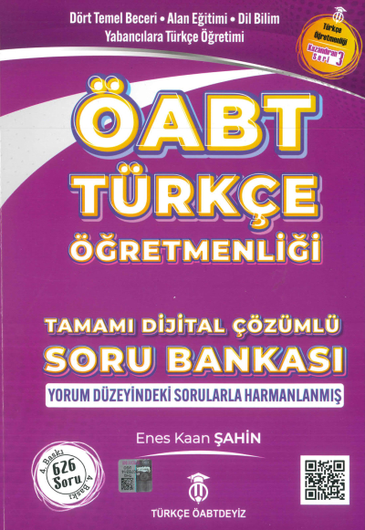 ÖABT TÜRKÇE TAMAMI DİJİTAL ÇÖZÜMLÜ SORU BANKASI ENES KAAN ŞAHİN