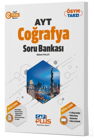 AYT Coğrafya Plus Soru Bankası Çap Yayınları Zeta Fotokopi