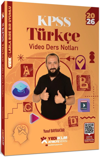 2026 KPSS Türkçe Atölye Video Ders Notları Yusuf Bayraktar Yediiklim Yayınları Zeta Fotokopi