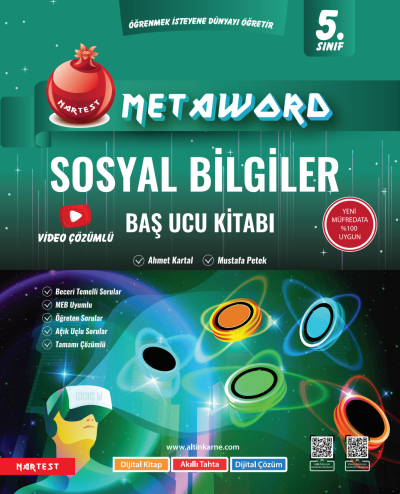 5. Sınıf Metaword Sosyal Bilgiler Nartest Yayınevi Zeta Fotokopi
