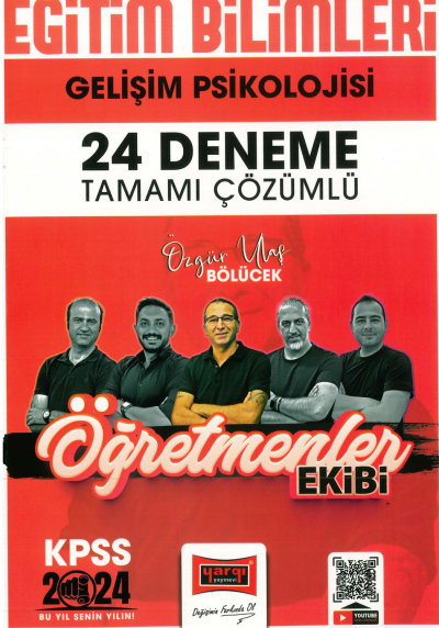 GELİŞİM PSİKOLOJİSİ 24 DENEME TAMAMI ÇÖZÜMLÜ (ÖĞRETMENLER EKİBİ) Zeta Fotokopi