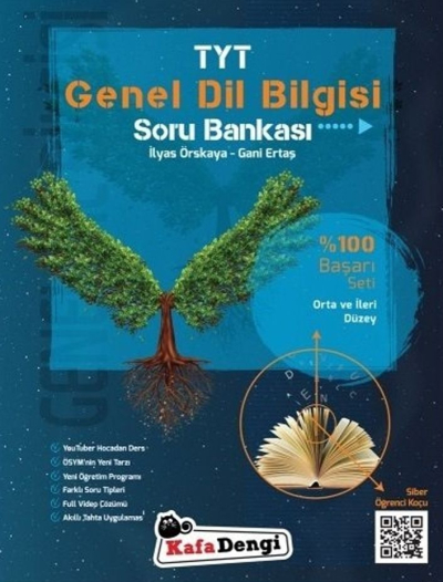 TYT Genel Dil Bilgisi Soru Bankası Orta ve İleri Düzey Siber Öğrenci Koçu Kafa Dengi Yayınları Zeta Fotokopi