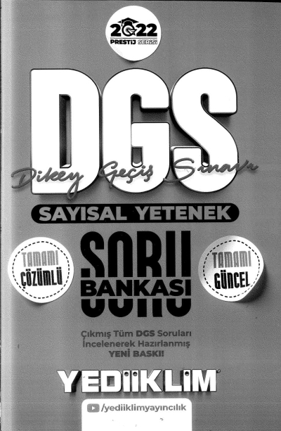 DGS SAYISAL YETENEK TAMAMI ÇÖZÜMLÜ SORU BANKASI Zeta Fotokopi