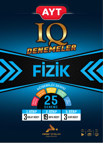 AYT IQ Fizik 25 Branş Denemesi PRF Paraf Yayınları Zeta Fotokopi
