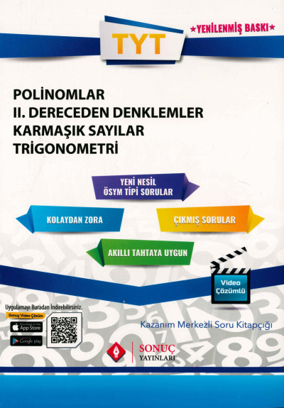 POLİNOMLAR 2. DERECEDEN DENKLEMLER KARMAŞIK SAYILAR TRİGONOMETRİ SORU KİTAPÇIĞI Zeta Fotokopi