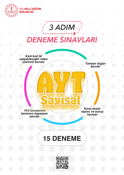 3 Adım Deneme Sınavları AYT SAYISAL 15 Deneme Zeta Fotokopi