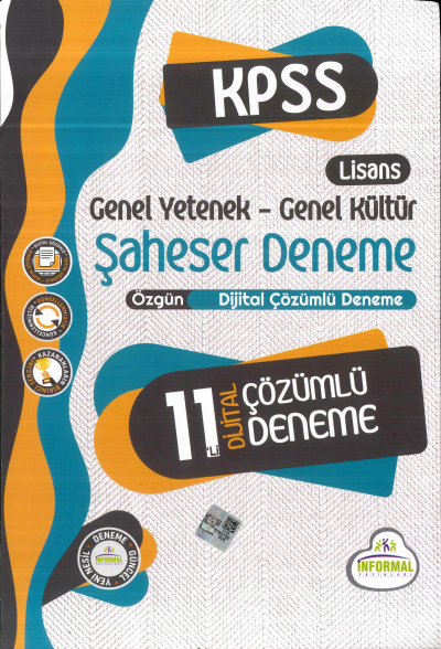 GY-GK ŞAHSESER 11 DİJİTAL ÇÖZÜMLÜ DENEME Zeta Fotokopi