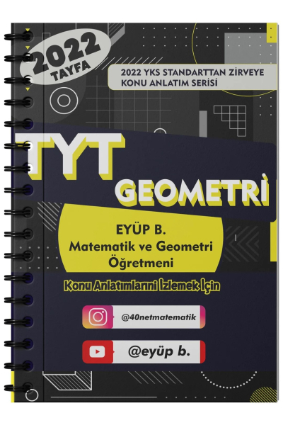 Eyüp B. 2022 TYT Geometri Video Ders Notları Zeta Fotokopi