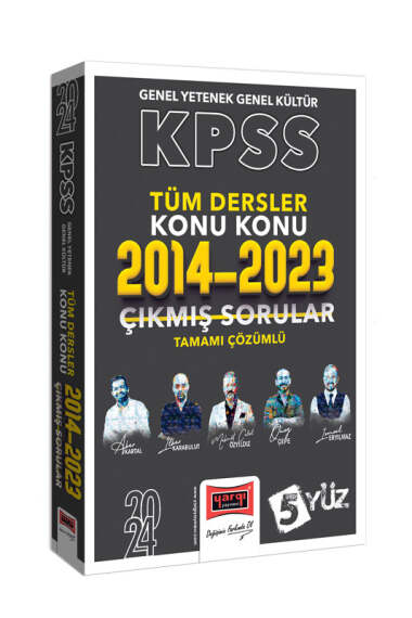 2024 KPSS 5Yüz Tüm Dersler Tamamı Çözümlü Son 10 Yıl Konu Konu Çıkmış Sorular (2014-2023) Zeta Fotokopi