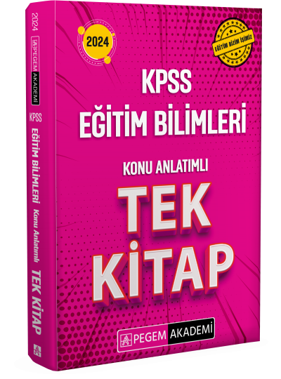 2024 KPSS Eğitim Bilimleri Konu Anlatımlı Tek Kitap Zeta Fotokopi