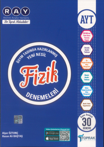 AYT Fizik Konu Analizli 30 Deneme Toprak Yayıncılık Zeta Fotokopi