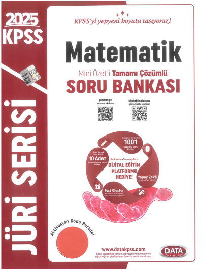 2025 KPSS Jüri Serisi Matematik Mini Özetli Tamamı Çözümlü Soru Bankası Data Yayınları Zeta Fotokopi