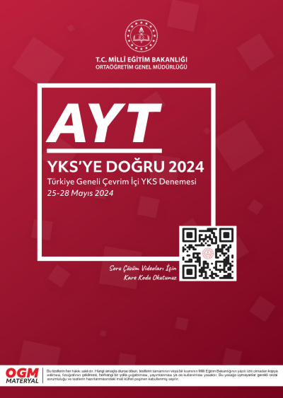 AYT YKS'ye Doğru 2024 Zeta Fotokopi
