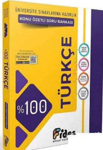 Tüm ÖSYM Sınavlarına Hazırlık %100 Türkçe Konu Özetli Soru Bankası Fides Yayınları