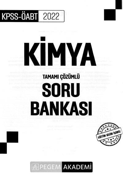 KİMYA TAMAMI ÇÖZÜMLÜ SORU BANKASI Zeta Fotokopi