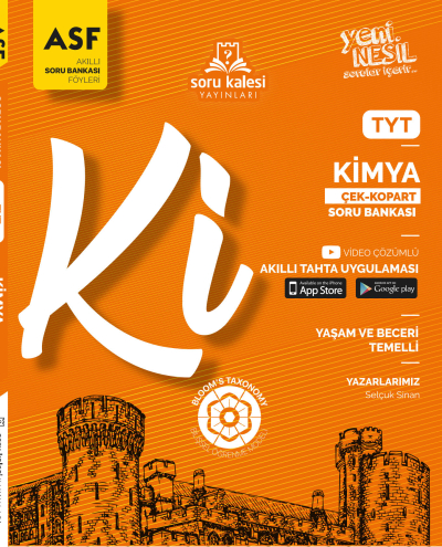 TYT Kimya Çek Kopar Soru Bankası Soru Kalesi Yayınları Zeta Fotokopi