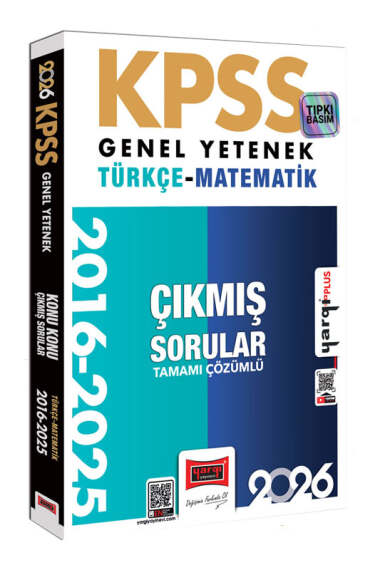 2026 KPSS Genel Yetenek Türkçe-Matematik 2016-2025 Konu Konu Tamamı Çözümlü Çıkmış Sorular Yargı Yayınları Zeta Fotokopi