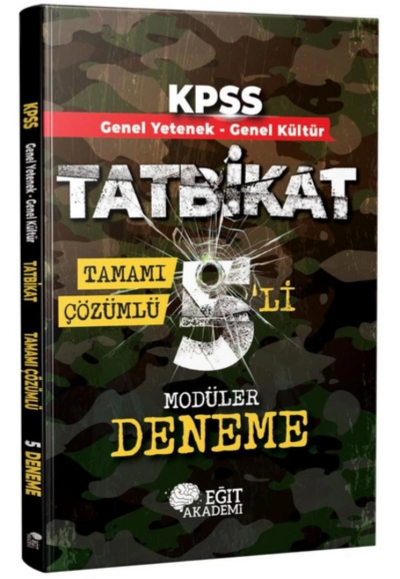 TATBİKAT 5'Lİ MODÜLER DENEME TAMAMI ÇÖZÜMLÜ (GY-GK) Zeta Fotokopi