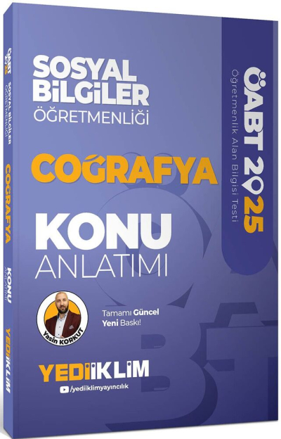 2025 ÖABT Sosyal Bilgiler Öğretmenliği Coğrafya Konu Anlatımı Yediiklim Yayınları Zeta Fotokopi