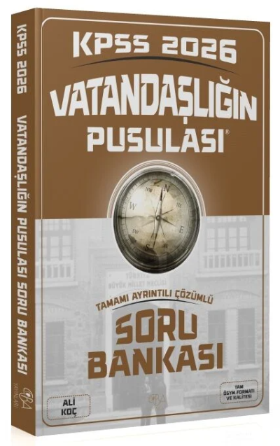 2026 KPSS Vatandaşlık Vatandaşlığın Pusulası Soru Bankası Çözümlü CBA Yayınları Zeta Fotokopi