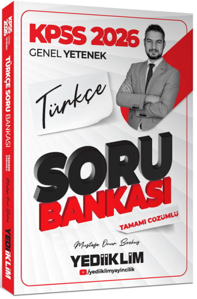 2026 KPSS Genel Yetenek Türkçe Tamamı Çözümlü Soru Bankası Yediiklim Yayınları Zeta Fotokopi