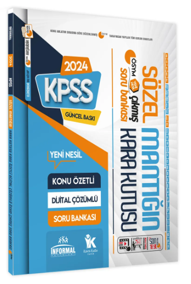 SÖZEL MANTIĞIN KARA KUTUSU ÖSYM ÇIKMIŞ SORU BANKASI Zeta Fotokopi