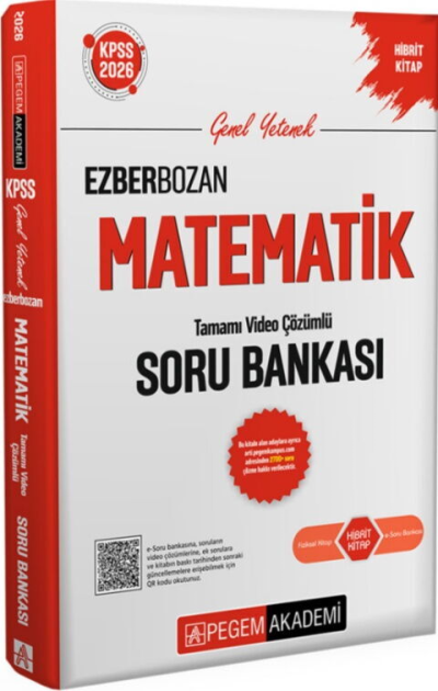2026 KPSS Matematik Ezberbozan Soru Bankası Çözümlü Pegem Akademi Yayınları Zeta Fotokopi