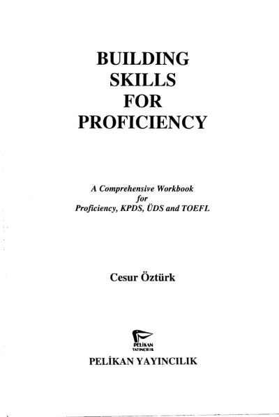 Building Skills For Proficiency Cesur Öztürk Zeta Fotokopi