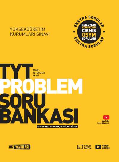 TYT Problemler Soru Bankası Hız Yayınları Zeta Fotokopi
