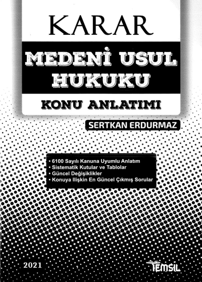 KARAR MEDENİ USUL HUKUKU KONU ANLATIMI Zeta Fotokopi
