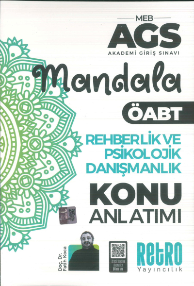 2025 MEB AGS Rehberlik ve Psikolojik Danışmanlık Mandala Konu Anlatımı Retro Kitap Zeta Fotokopi