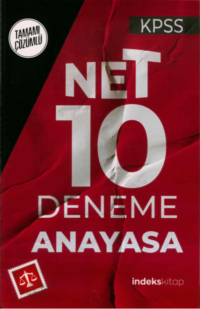 NET 10 ANAYASA TAMAMI ÇÖZÜMLÜ DENEME Zeta Fotokopi