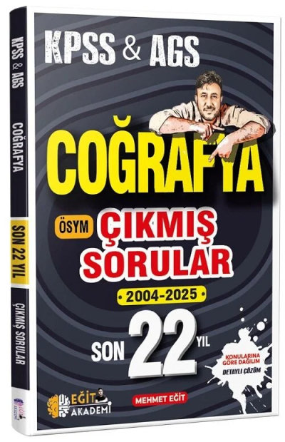 2026 KPSS Coğrafya Son 22 Yıl Çıkmış Sorular Mehmet Eğit Eğit Akademi Zeta Fotokopi