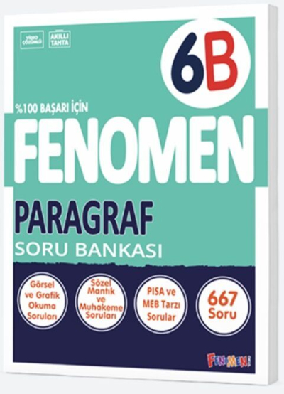 6. Sınıf Fenomen Paragraf Soru Bankası Fenomen Kitap Zeta Fotokopi