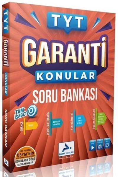 TYT Garanti Konular Soru Bankası Paraf Yayınları Zeta Fotokopi