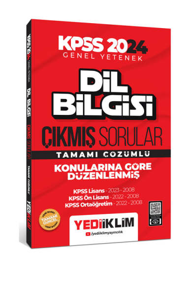 2024 KPSS Dil Bilgisi Konularına Göre Tamamı Çözümlü Çıkmış Sorular (2008-2023) Zeta Fotokopi