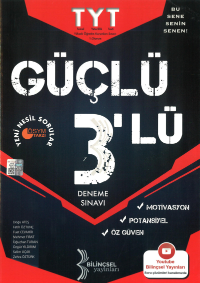 TYT Güçlü 3‘lü Deneme Sınavı Zeta Fotokopi