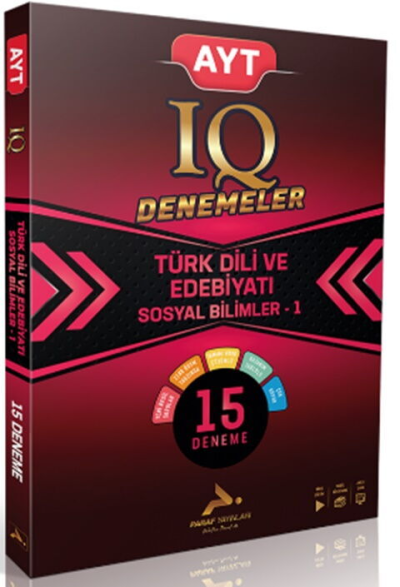 AYT IQ Türk Dili ve Edebiyatı Sosyal Bilimler -1 15 Branş Deneme PRF Paraf Yayınları Zeta Fotokopi
