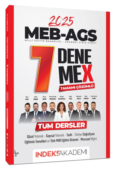 2025 MEB-AGS Tüm Dersler 7 DenemeX Çözümlü İndeks Akademi Yayıncılık Zeta Fotokopi