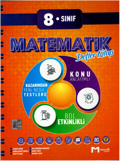 8. Sınıf Matematik İntro Konu Anlatımlı Defter Kitap Mozaik Yayınları Zeta Fotokopi