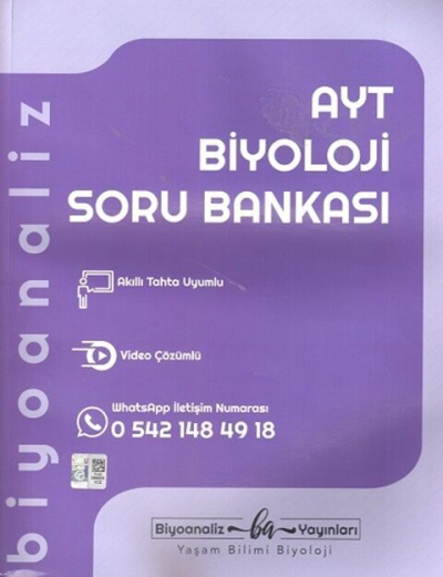 AYT Biyoloji Soru Bankası Biyoanaliz Yayınları Zeta Fotokopi