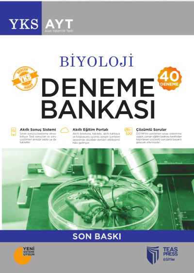 AYT Biyoloji 40 Deneme Bankası Teas Press Yayınları Zeta Fotokopi