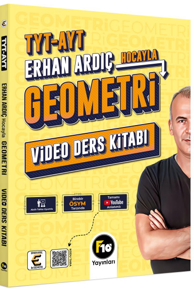 Erhan Ardıç Hocayla TYT-AYT Geometri Video Ders Kitabı F10 Yayınları Zeta Fotokopi