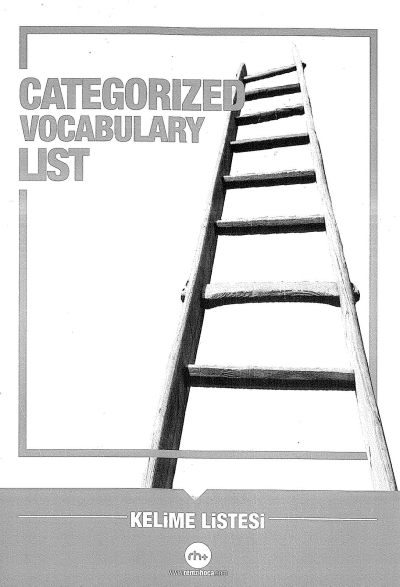 CATEGORIZED VOCABULARY LIST (KELİME LİSTESİ) Zeta Fotokopi