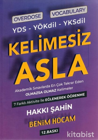 YDS YÖKDİL YKSDİL Overdose Vocabulary Kelimesiz Asla Zeta Fotokopi